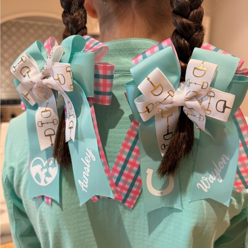Customized Horse Show Bows (set of 2)